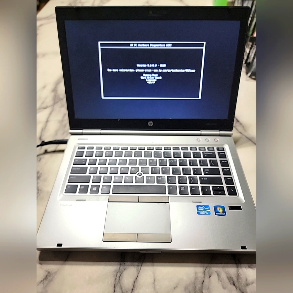 HP EliteBook 8470p Window's 7 Pro Working Missing Battery